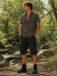 TRADIE SHORTS  - BLACK