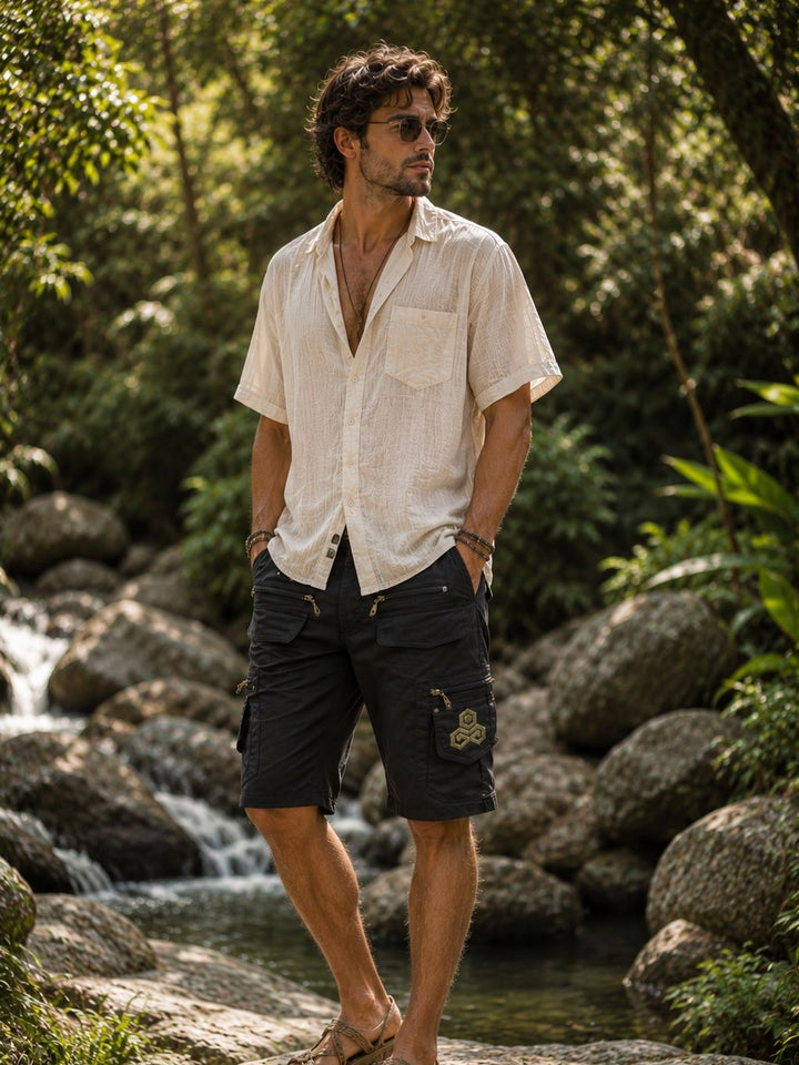 TRADIE SHORTS  - BLACK