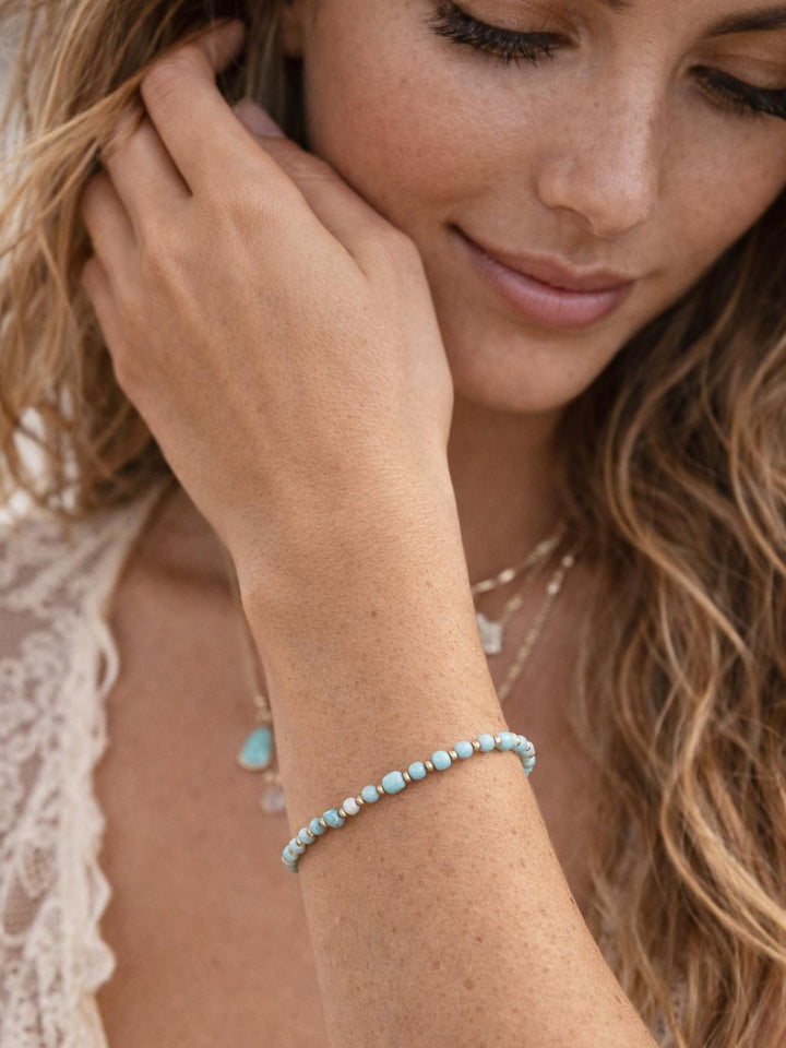 AQUA GEMSTONE BRACELET