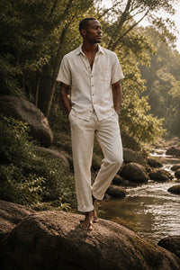 CHEMISE EN COTON UNA - GRÈS