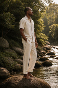 CHEMISE EN COTON UNA - GRÈS