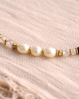 GARNET & PEARL BALANCE NECKLACE
