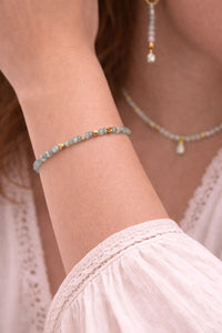 BRACELET AIGUE-MARINE MURMURE DE L'OCÉAN