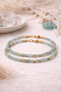 BRACELET AIGUE-MARINE MURMURE DE L'OCÉAN