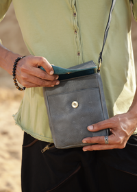 SAC BESACE PAX EN CUIR VÉRITABLE