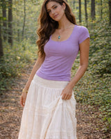 MOMENTUM BAMBOO T-SHIRT - LAVENDER
