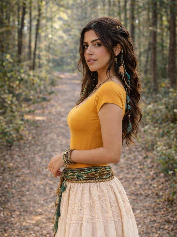 MOMENTUM BAMBOO T-SHIRT - APRICOT