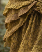 CROCHET WRAP AROUND SKIRT - KHAKI