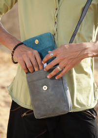 SAC BESACE PAX EN CUIR VÉRITABLE