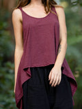TOP FLUIDE - MAUVE FONCÉ