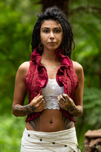 Soutien-gorge burlesque sans fil en dentelle
