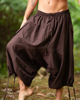 ERIKO COTTON YOGA PANTS - MAN - BROWN