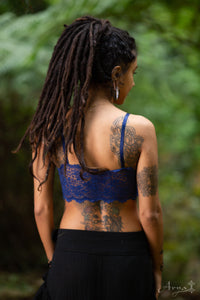 Soutien-gorge burlesque sans fil en dentelle