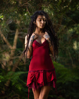 STEAMPUNK DRESS - RED