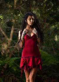 ROBE STEAMPUNK - ROUGE