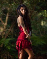 STEAMPUNK DRESS - RED