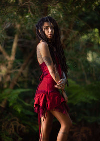 ROBE STEAMPUNK - ROUGE