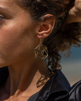 ENIGMA EARRINGS - BRASS