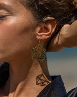 ENIGMA EARRINGS - BRASS