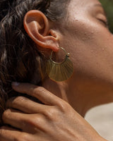 QUANTUM EARRINGS - BRASS