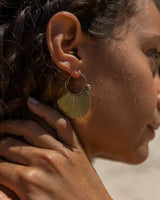 QUANTUM EARRINGS - BRASS