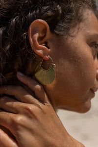BOUCLES D'OREILLES QUANTUM - LAITON