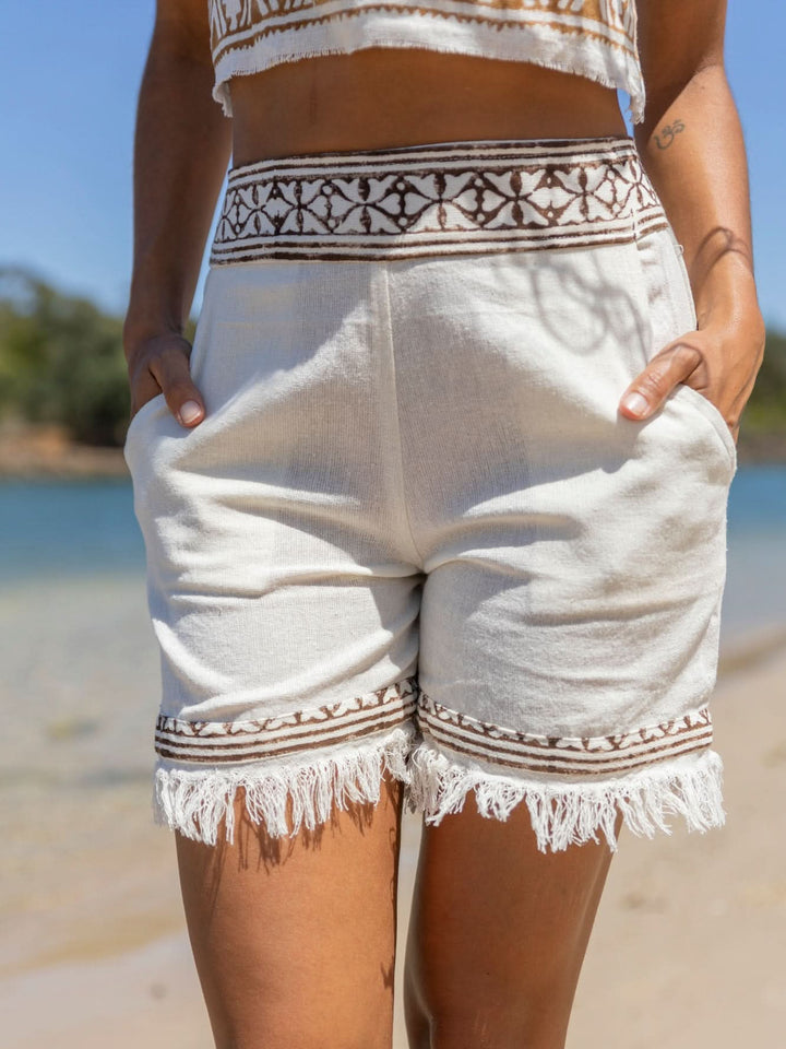 NALA SHORTS - CREAM