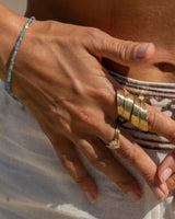 WRAPPING LEAVES RING - BRASS
