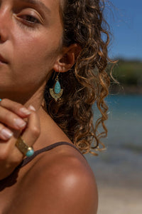 BOUCLES D'OREILLES TRANQUIL - TURQUOISE