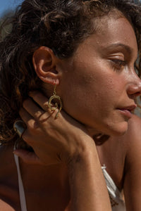 BOUCLES D'OREILLES SYNCHRONICITÉ - LAITON