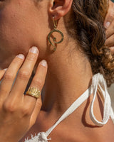 SYNCHRONICITY EARRINGS - BRASS