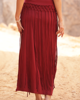 WILLOW MACRAME SKIRT - BLUSH SAND
