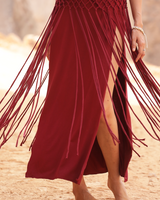WILLOW MACRAME SKIRT - BLUSH SAND