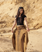 BOHEME PATH SKIRT - KHAKI