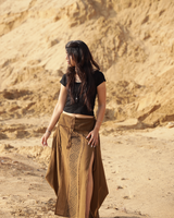 BOHEME PATH SKIRT - KHAKI