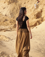 BOHEME PATH SKIRT - KHAKI