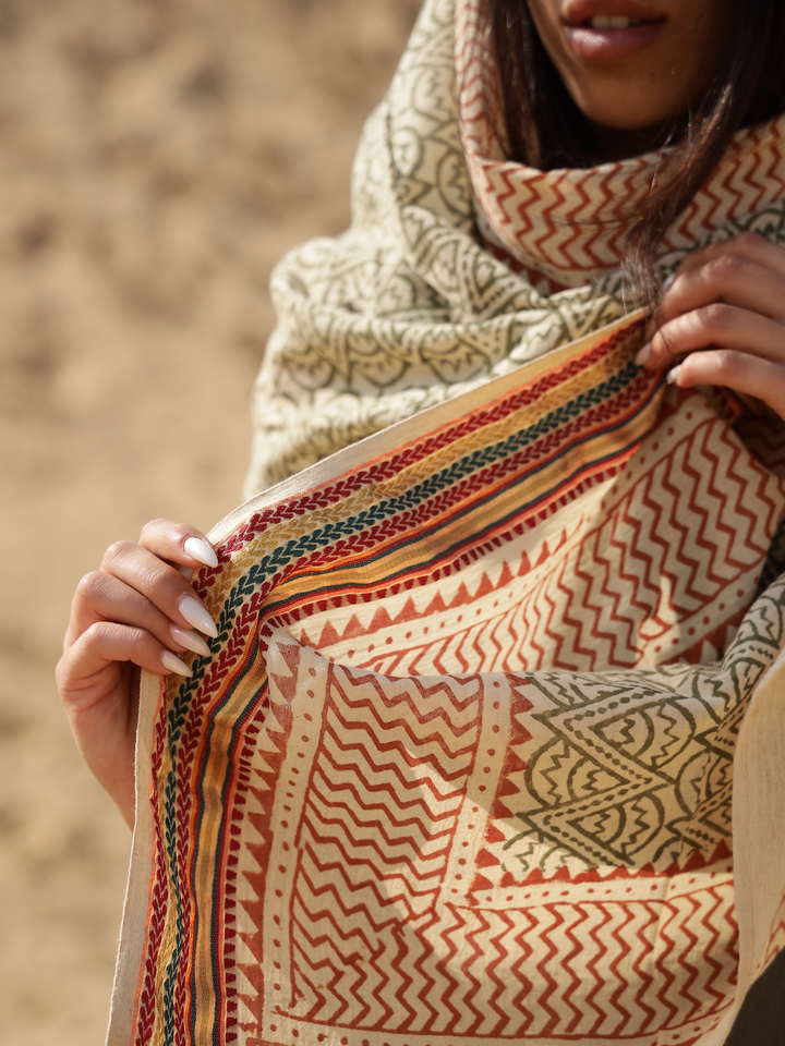 ZAHRA EMBROIDERED SCARF