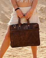 NEVERLAND GENUINE LEATHER LAPTOP BAG