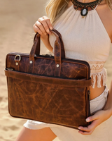 NEVERLAND GENUINE LEATHER LAPTOP BAG