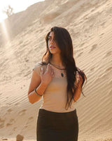 MOMENTUM BAMBOO T-SHIRT - CREAM