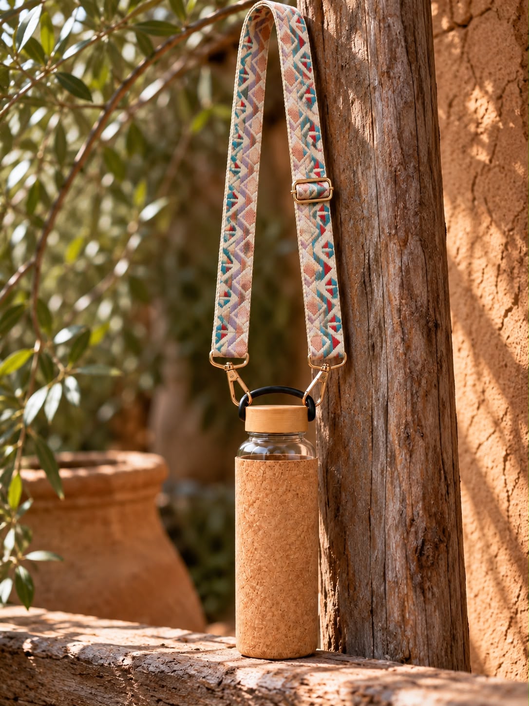 NOMADIC GLASS CORK BOTTLE