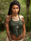 KAHILI TOP - DARK GREEN