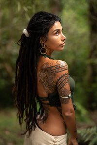 KAHILI TOP - DARK GREEN