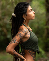 KAHILI TOP - DARK GREEN