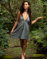 OCEANA DRESS - GREY BLUE