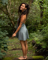 OCEANA DRESS - GREY BLUE