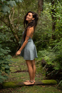 OCEANA DRESS - GREY BLUE