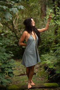 OCEANA DRESS - GREY BLUE