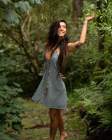 OCEANA DRESS - GREY BLUE