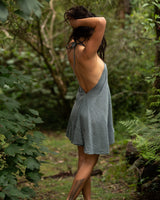 OCEANA DRESS - GREY BLUE
